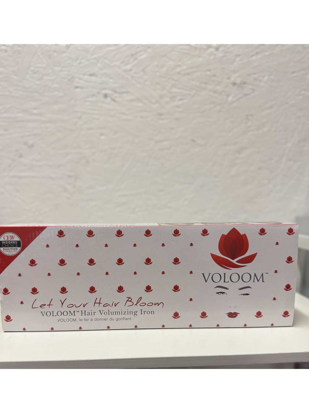 VOLOOM Hair Volumizing Iron - White and Red